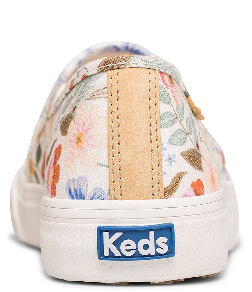 Keds x Rifle Paper Co. Double Decker Strawberry Fields Floral Printed Slip-On Sneakers