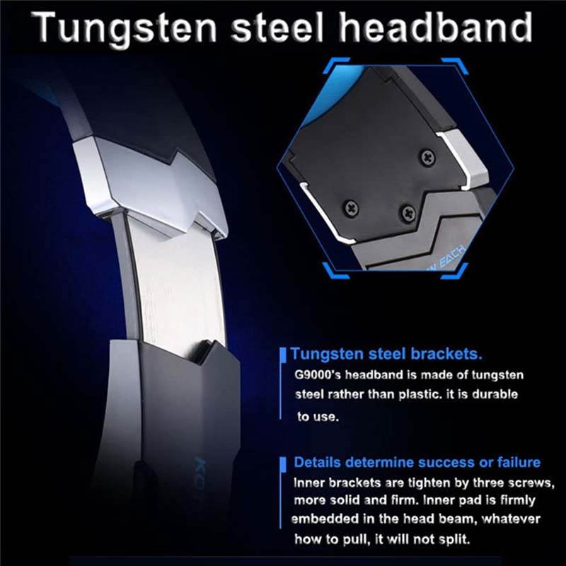 Hannord 3.5mm Stereo Gaming Headset Noise Cancelling Gaming Headphone with Led Light In-line Control Microphone for PC Computer Game (Red)