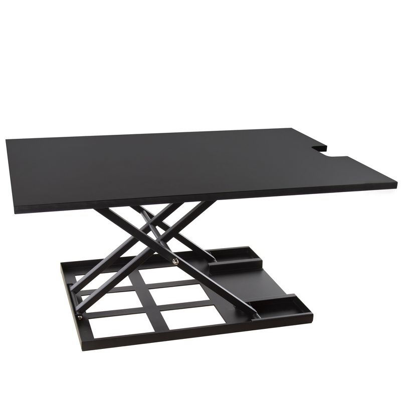 X-Elite Pro 36" Standing Desk Converter with Pneumatic Height Adjustment - Black - Stand Steady