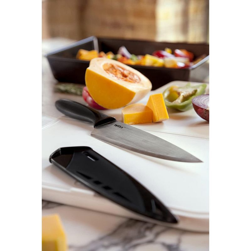 Sabatier Stainless Steel Edgekeeper 8" Chef Knife with Sleeve