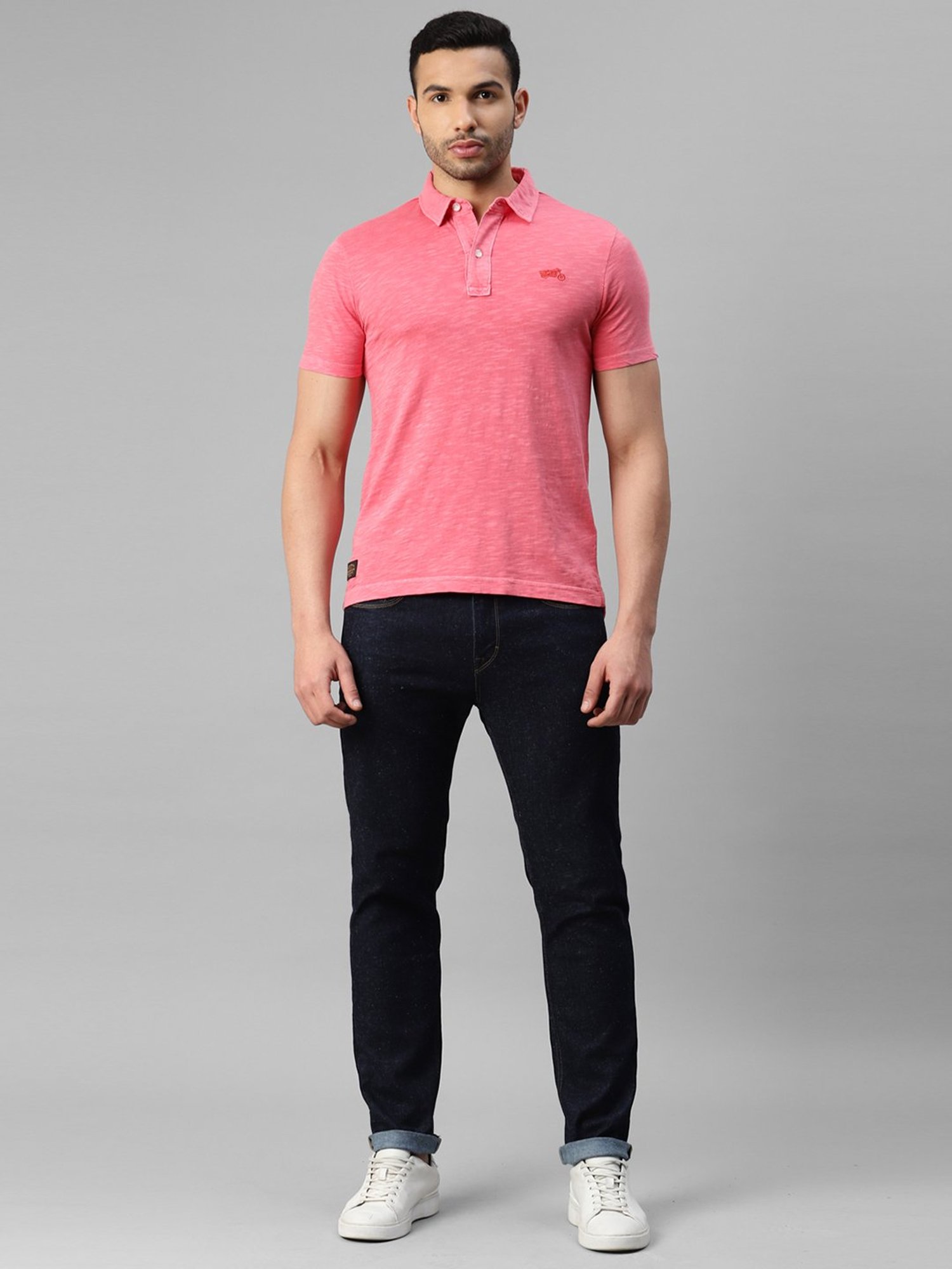Royal Enfield Pink Regular Fit Polo T-Shirt