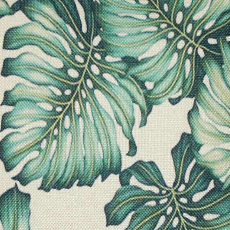 Nourison Trendy, Hip, New-Age Velvet Tropical Palm Multicolor Throw Pillow - 18" x 18"