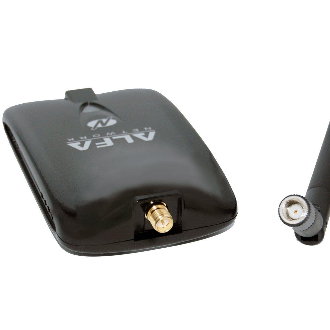 Alfa AWUS036NHA - Wireless B/G/N USB Adaptor - 802.11n - 150Mbps - 2.4 GHz - 5dBi Antenna - also includes a 9dBi Rubber Antenna And Suction cup Window Mount dock - Long Range - Atheros Chipset - Windo