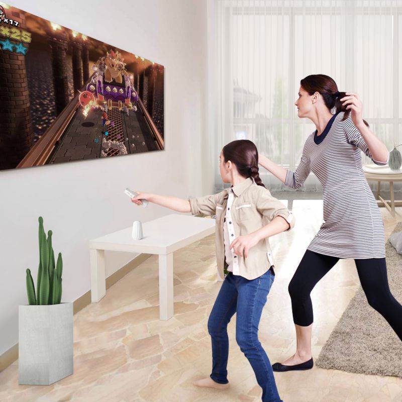 2 In 1 Wii Remote Controller Replacement Remote Game Controller with Shock Function for Nintendo Wii and Wii U Video Game Built Motion Sensor