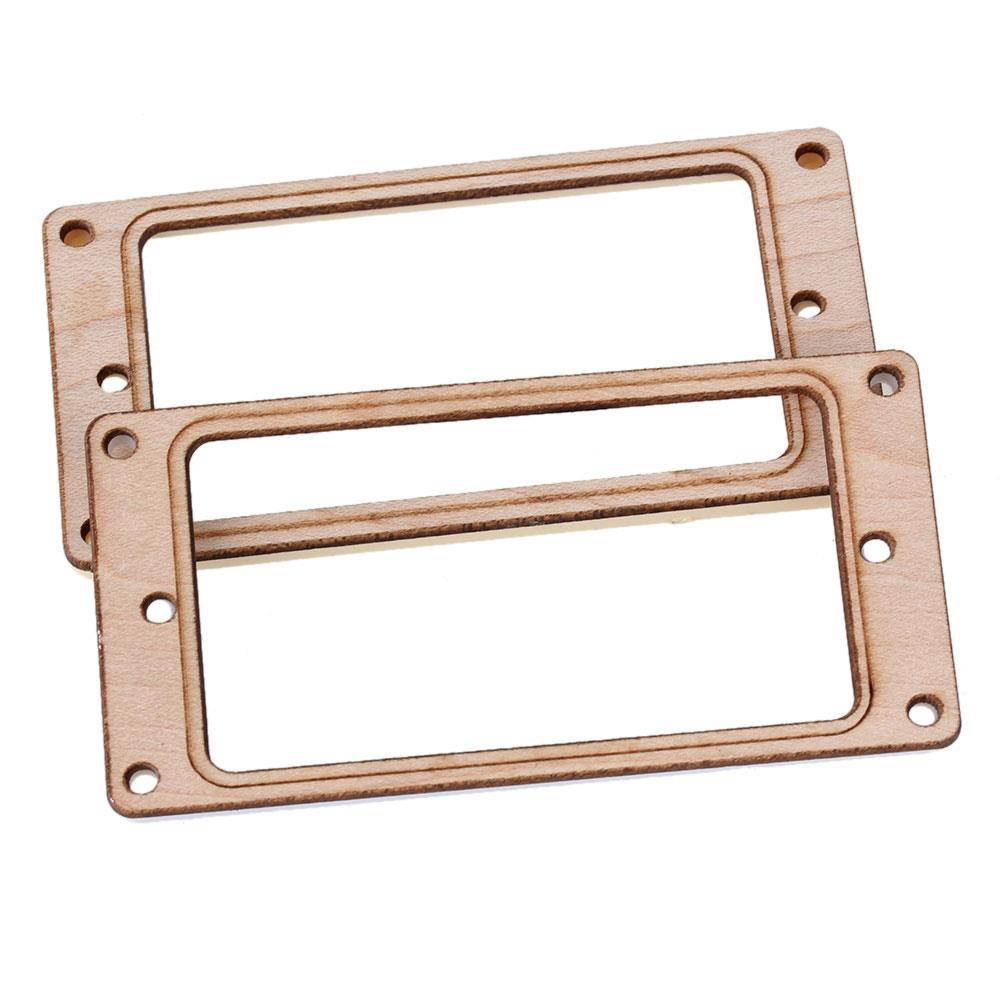 BQLZR 20xWood Color Maple Wood Pickup Mounting Rings Set for Electric Guitar Humbucker