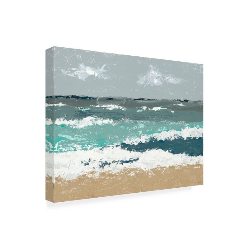 35" x 47" Jade Reynolds 'The Breaker I' Unframed Wall Canvas - Trademark Fine Art