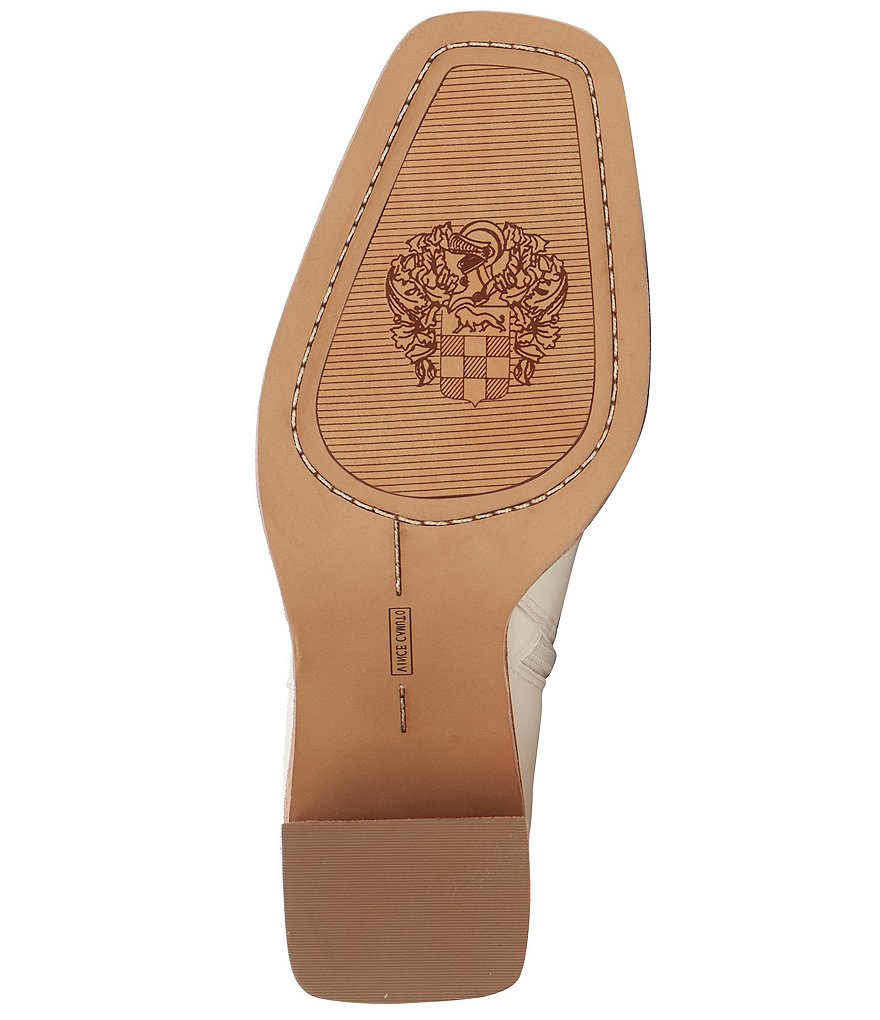 Vince Camuto Eshera Leather Square Toe Block Heel Booties