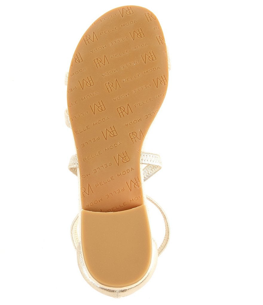 Pelle Moda Barnes Suede Elastic Back Zip Sandals