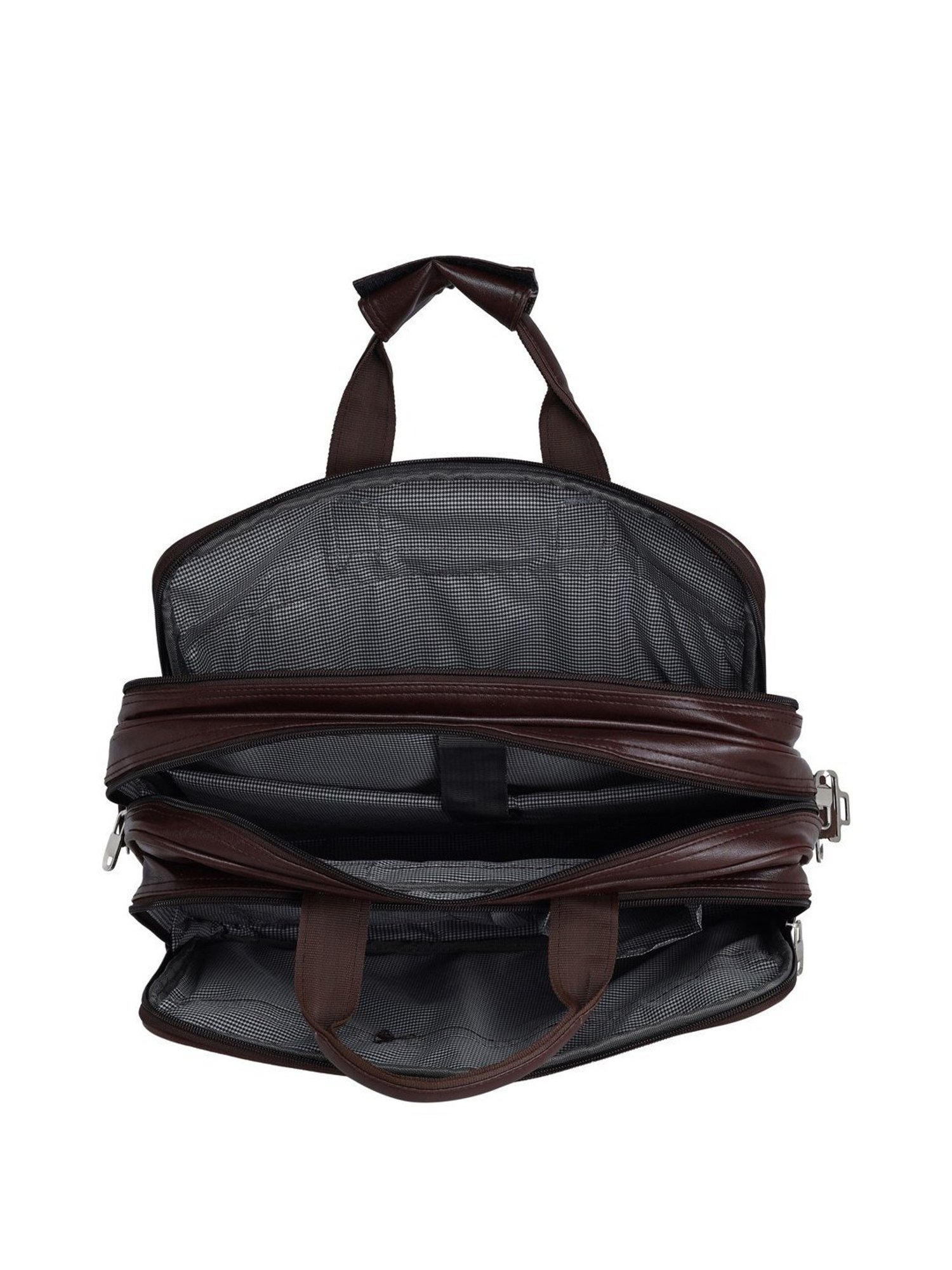 Leather World Brown Synthetic Medium Laptop Messenger Bag