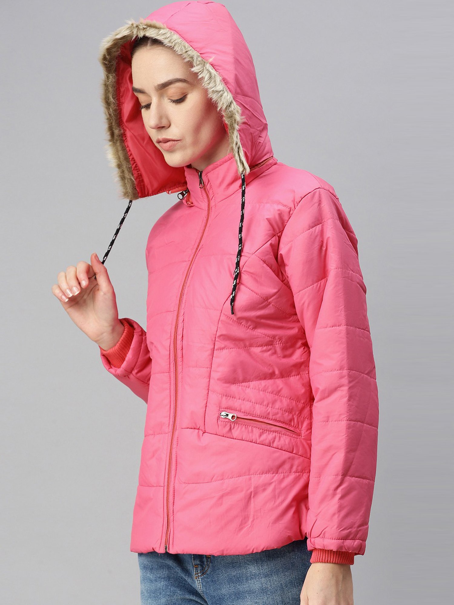 VOXATI Pink Regular Fit Jacket
