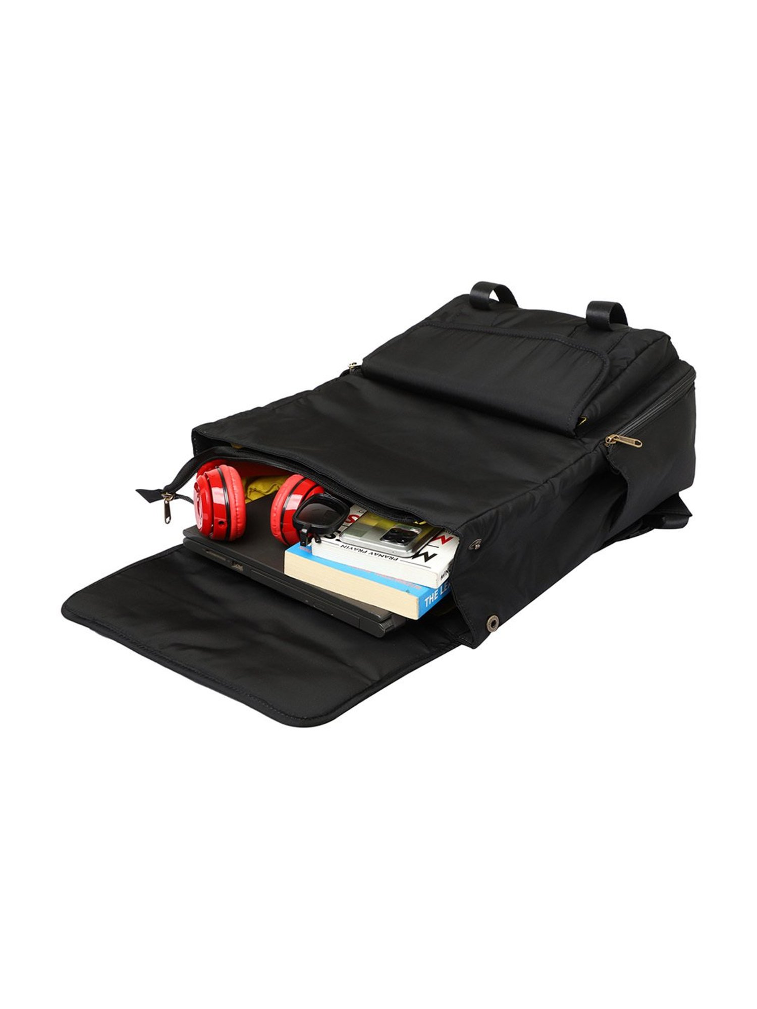 Mona B Black Large Laptop Backpack