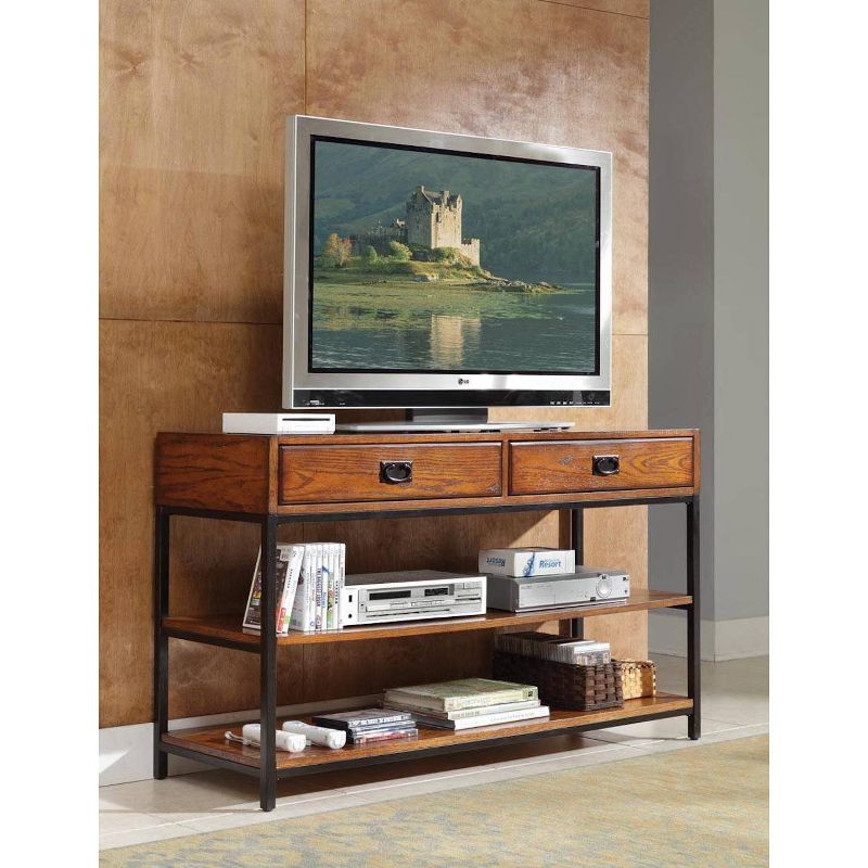 Rosemark 3 Door Media Credenza TV Stand for TVs up to 66" Gray - Treasure Trove Accents
