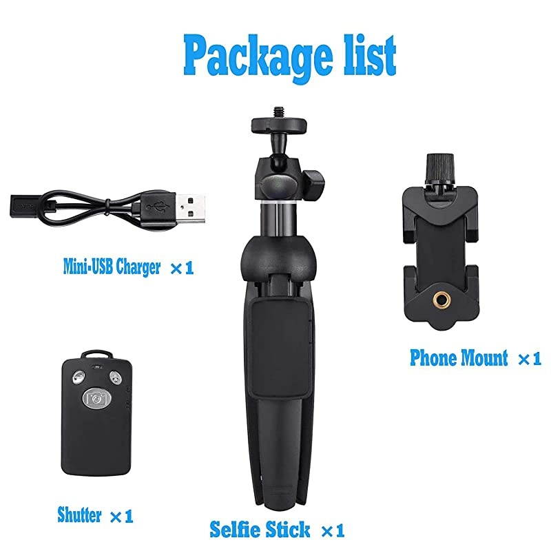 Stick, 40 inch Extendable Stick Tripod,Phone Tripod with Wireless Remote Shutter Compatible with iPhone 12 11 pro Xs Max Xr X 8Plus 7, Android, Samsung Galaxy S20 S10,Gopro and More