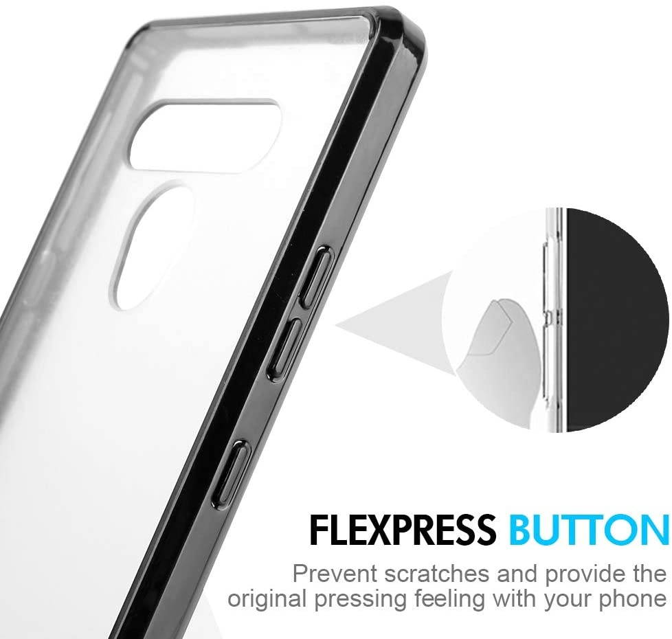 REDShield Fusion Candy TPU with Clear Acrylic Back for LG K51 - Black