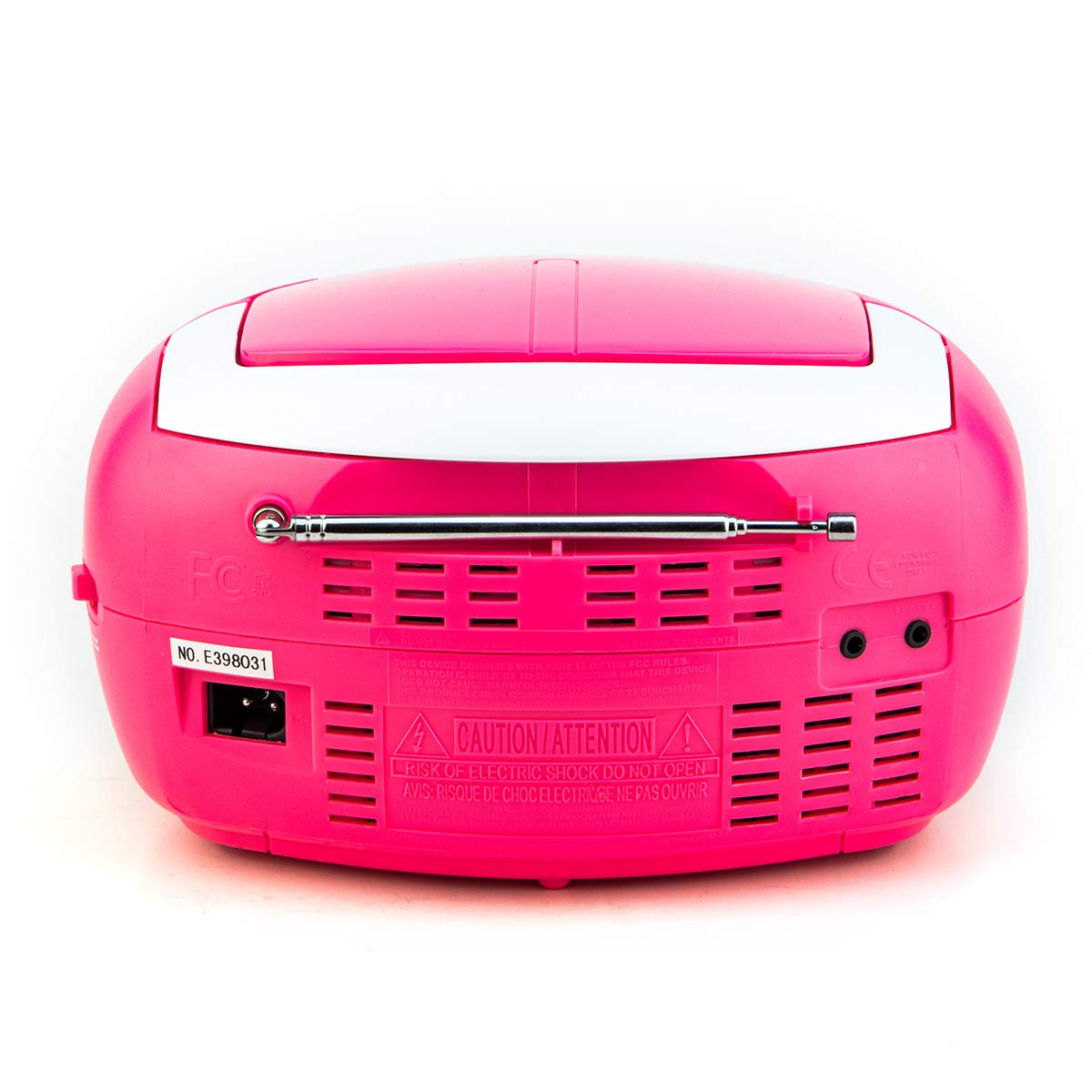 Tyler Portable Neon Blue Stereo CD Player with AM/FM Radio and Aux & Headphone Jack Line-In (TAU105-NBL)