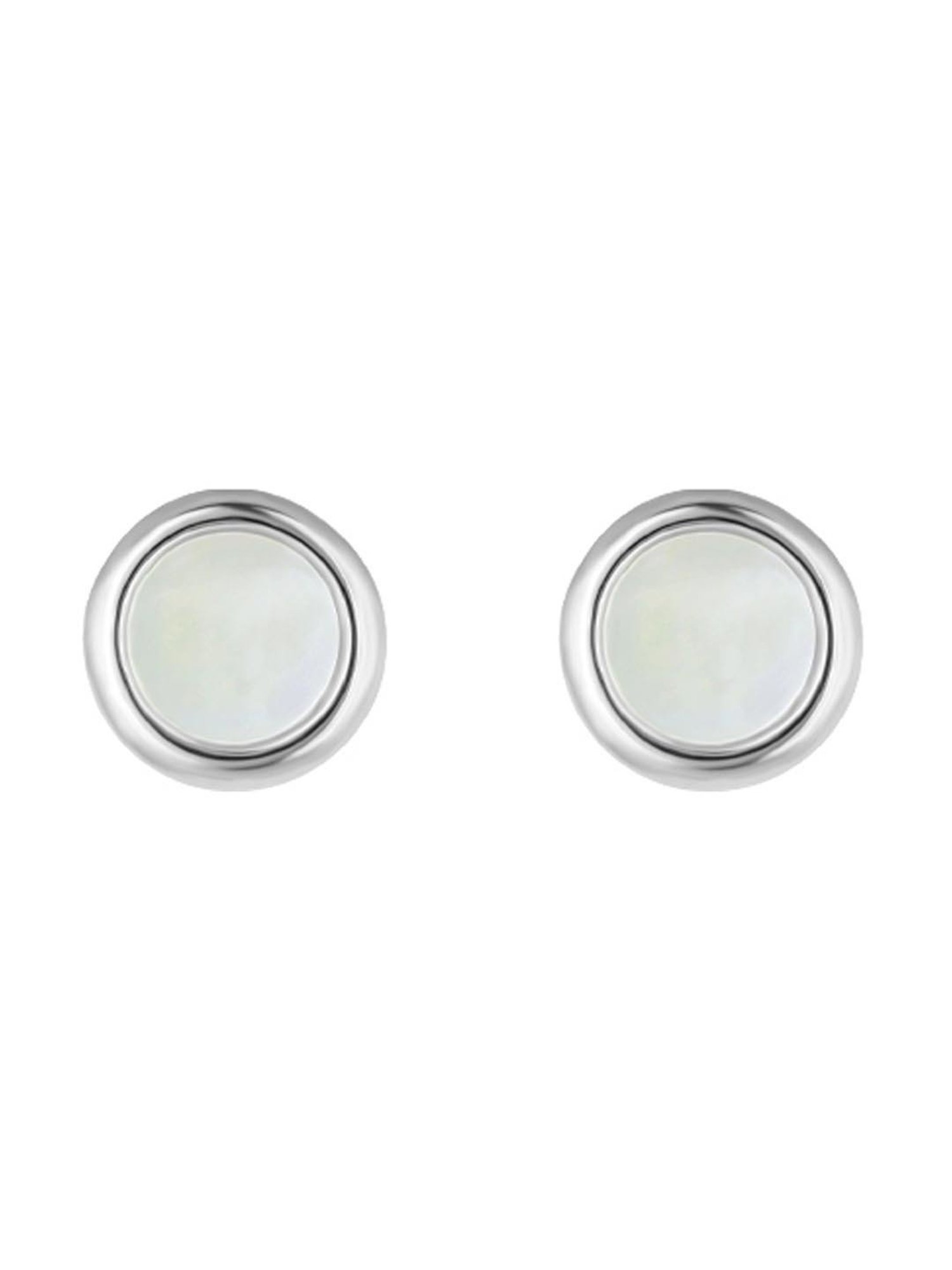 GIVA 92.5 Sterling Silver Full Moon Earrings for Women