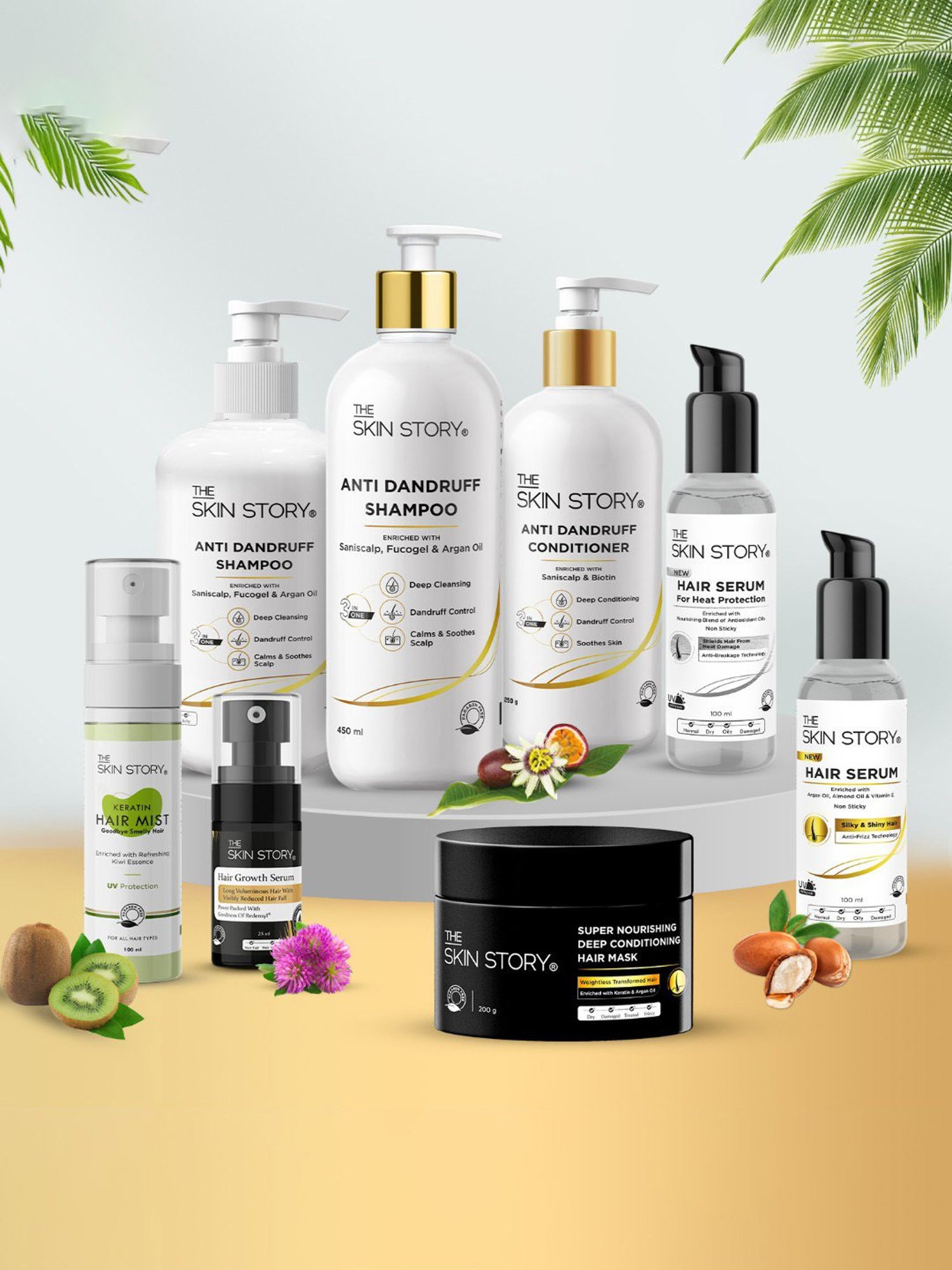 The Skin Story Saniscalp & Argan Oil Anti Dandruff Shampoo - 450 ml