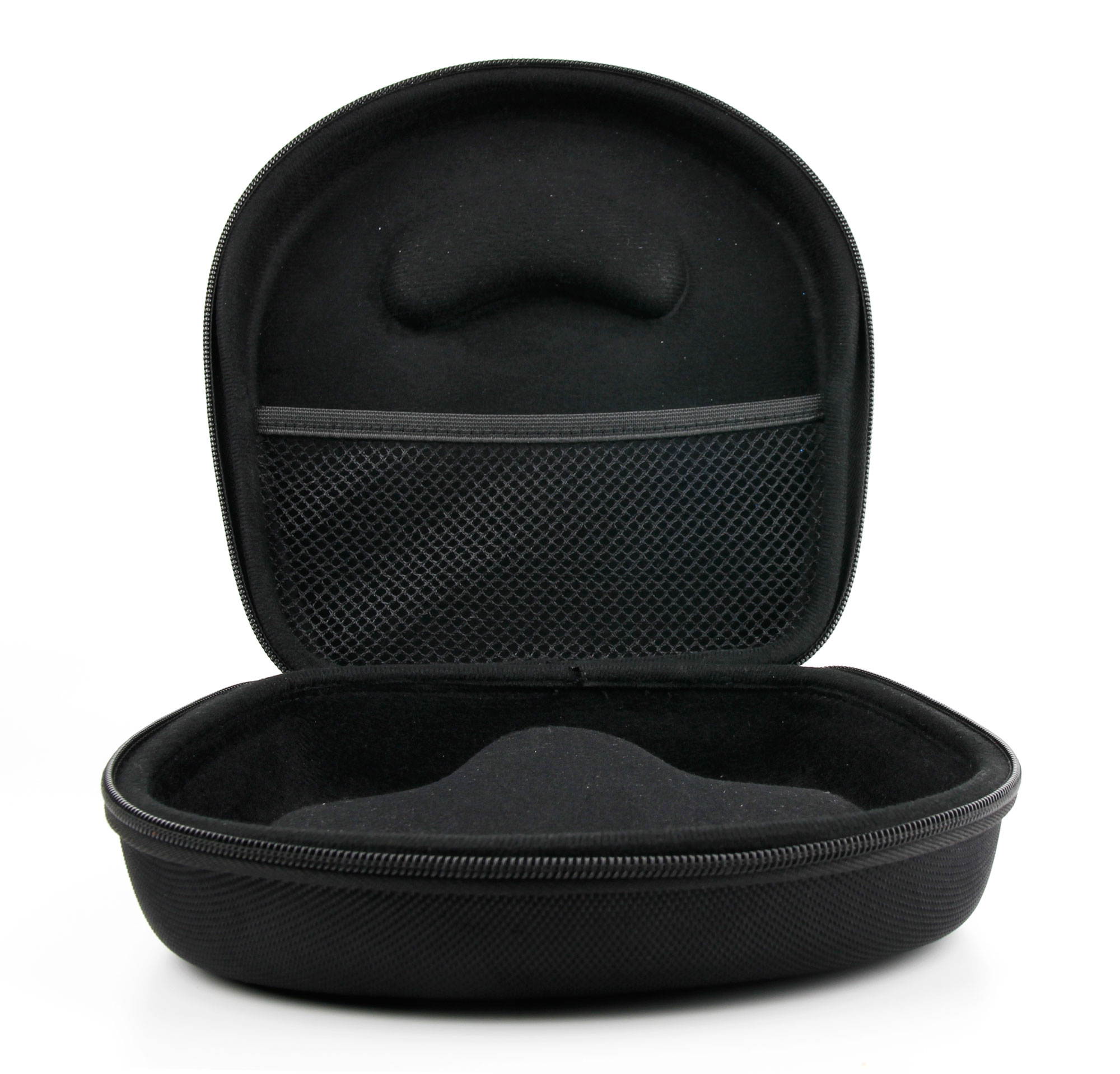 DURAGADGET Hard 'Shell' EVA Headphone Case in Black - for the SkullCandy Grind / Uprock / Hesh 2 Headphones - with Internal Netted Accessories Pocket And Contoured Mould Interior