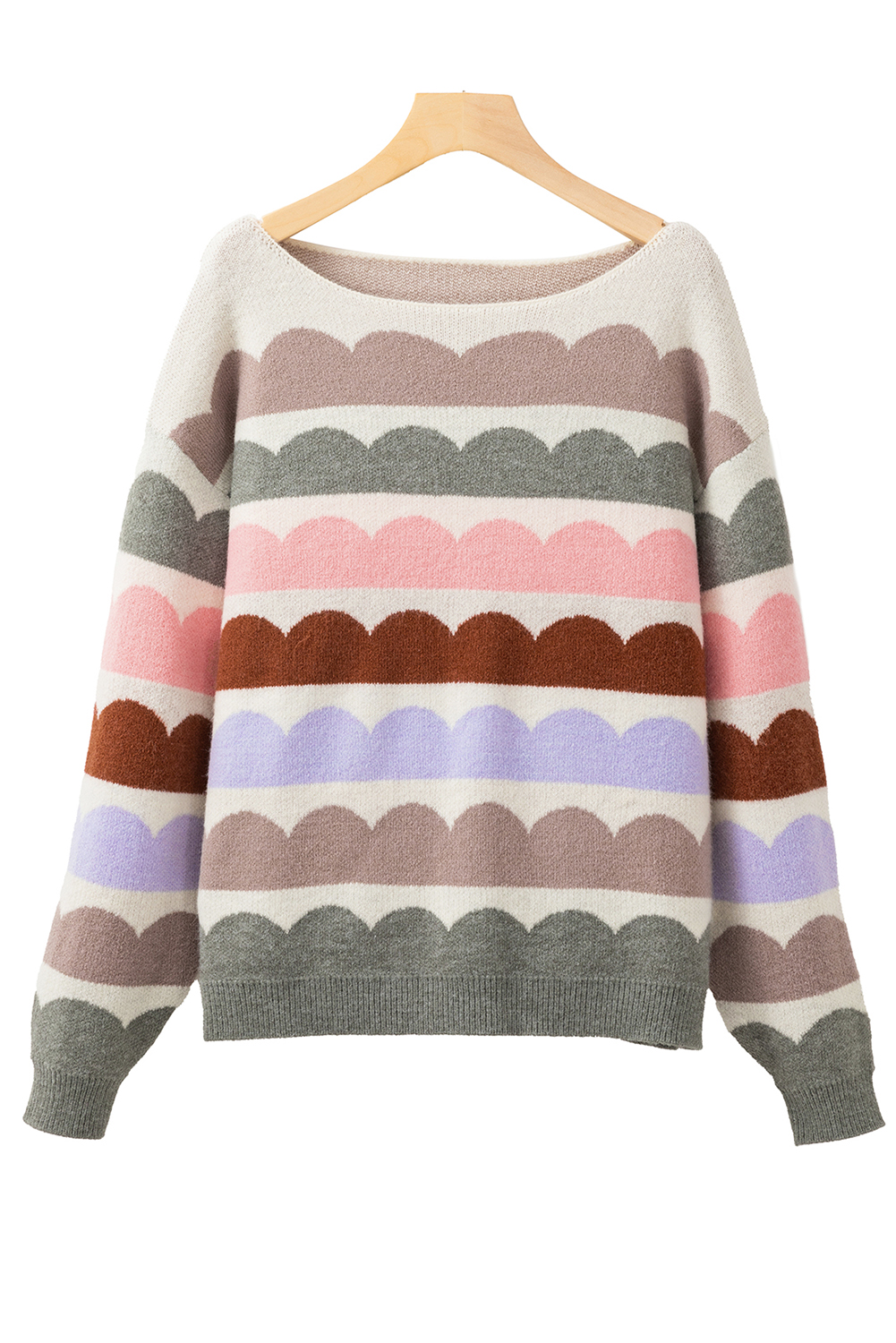 Pink Merry & Bright Pop Up Letter Waffle Knit Sweater