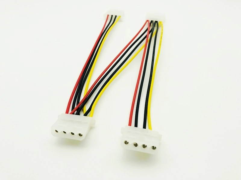 1PCS 4Pin Power Cable 4Pin Molex Male to 3 Port Molex IDE Female Power Supply Splitter Adapter Computer 4Pin IDE Power Cord NEW