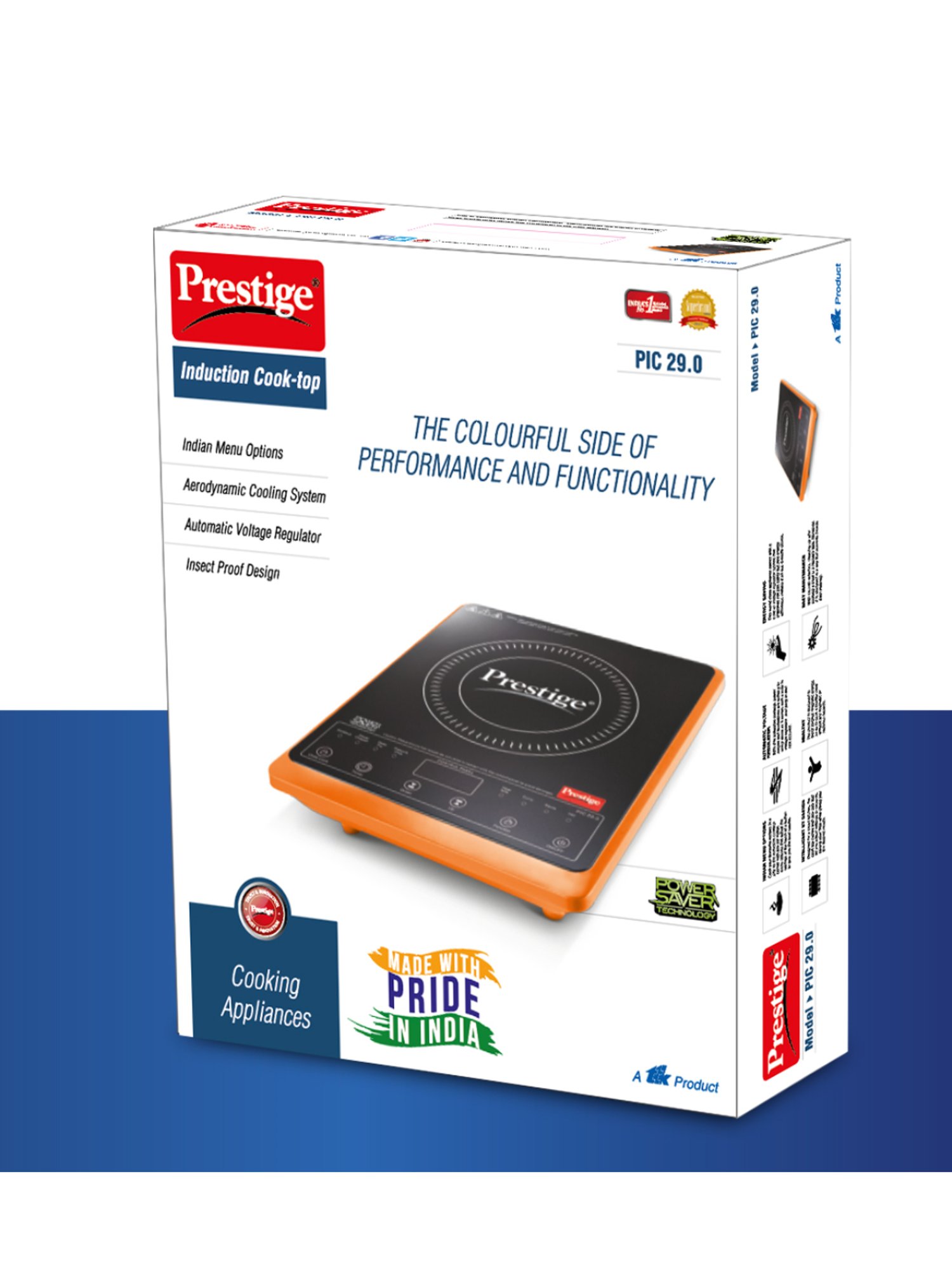 Prestige PIC 16.0 Plus 1900W Induction Cooktop (Black)