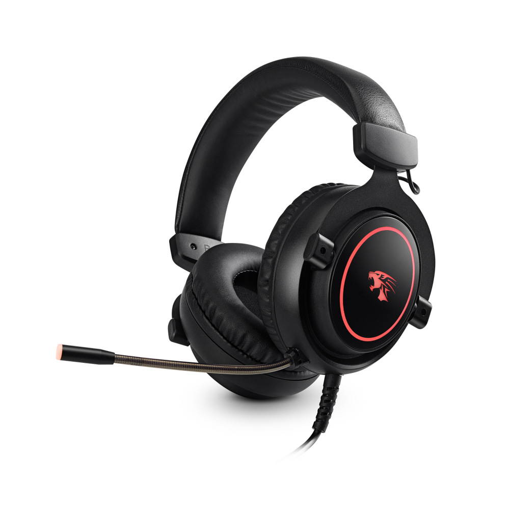 USB 7.1 RGB Gaming Headset Earphone with LED light Noise Canceling Over-Ear Wired Gaming Headphone With 360 Degree Rotation Omnidirectional Microphone for PC Gamer(USB 2.0 Plug)