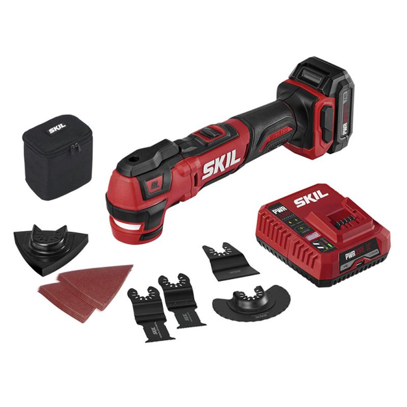 Skil OS592702 PWRCore 12 12V Brushless Lithium-Ion Oscillating Cordless Multi-Tool Kit (2 Ah)