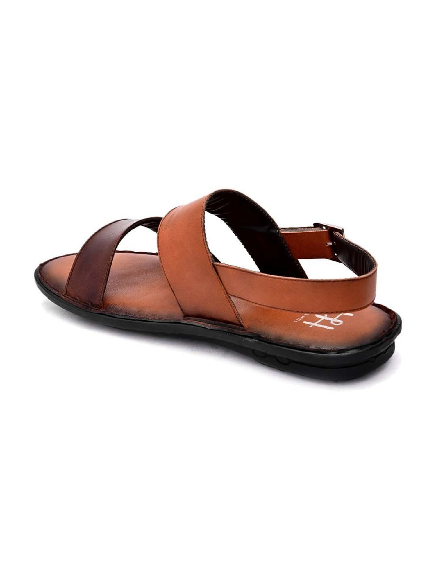 Hydes N Hues Men's Tan Back Strap Sandals