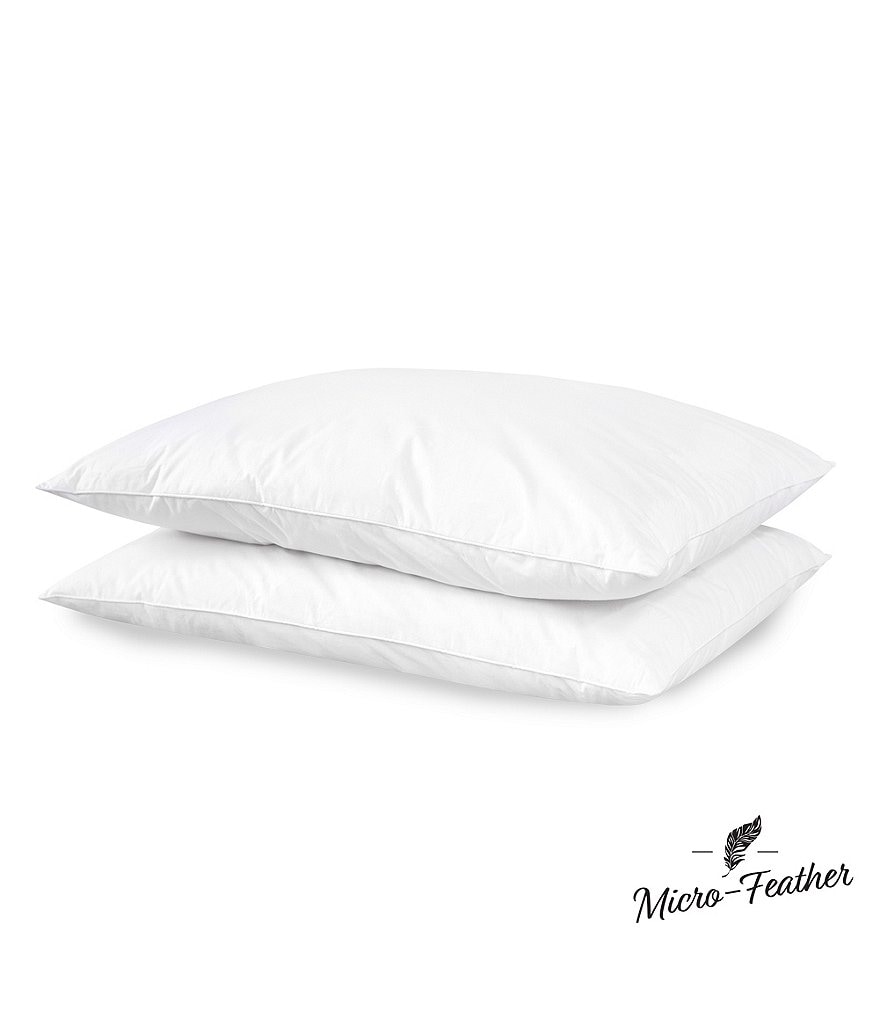Sensorpedic Micro-Feather Plush Pillow, Set of 2