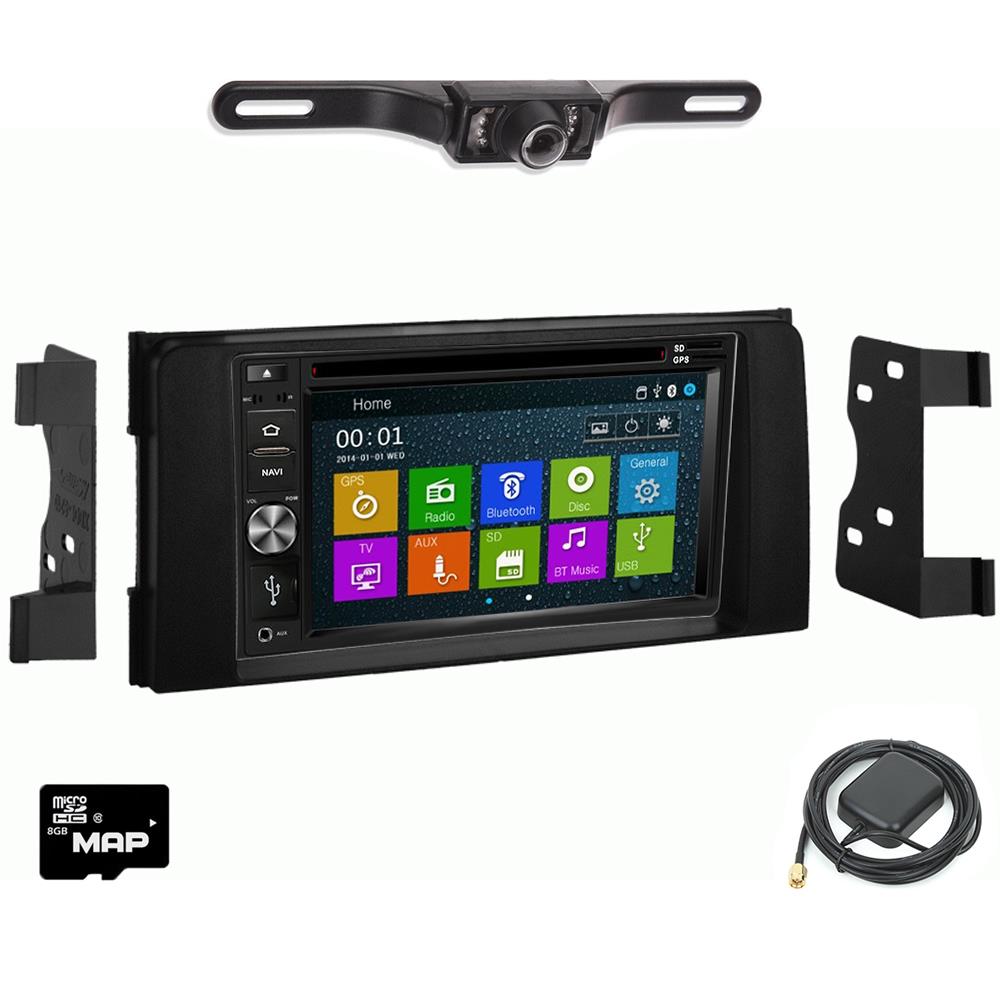 Otto Navi In Dash Navigation System DVD GPS Navigation Multimedia Radio and Dash Kit for Toyota 4-Runner Limited with back up camera and extra