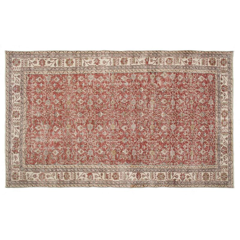 6'4"x10'8" Vintage One-of-a-Kind Nikolaas Rug Red - Revival Rugs