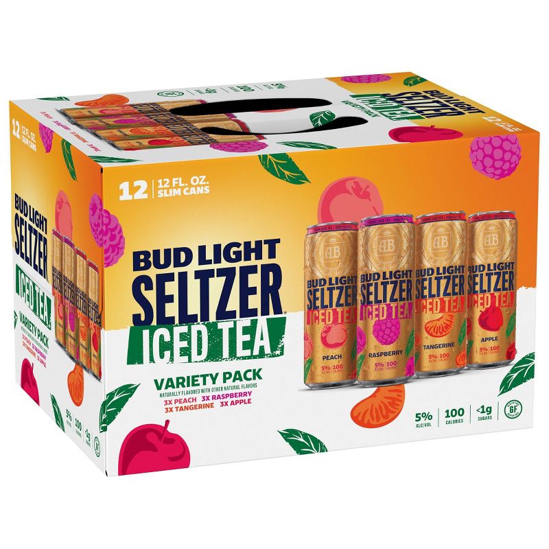 Bud Light Hard Seltzer & Iced Tea Variety Pack - 12pk/12 fl oz Slim Cans