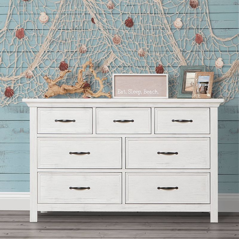Evolur Belmar Double Dresser - Weathered White