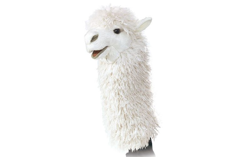 Folkmanis Alpaca Stage Hand Puppet
