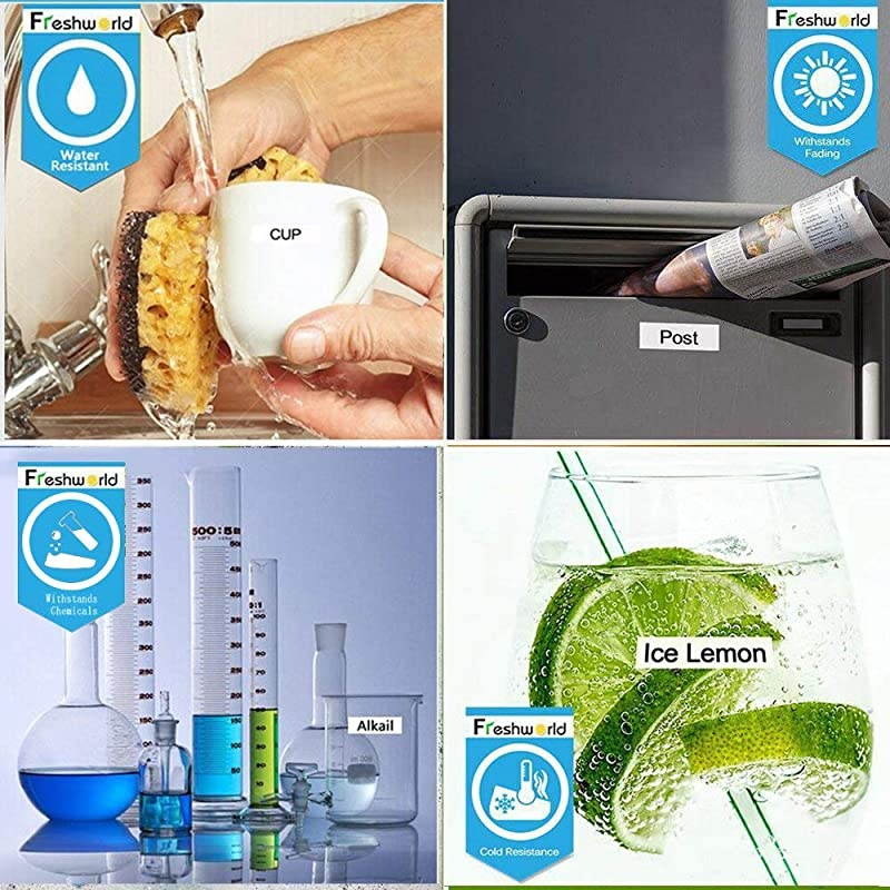 Compatible Tape Replacement for Brother Ptouch Label Maker Tape TZe-231 TZ-231 12mm 0.47 Laminated White for Brother P-Touch Cube, PTH110, PT-D210, PTD600, PTD400AD PT-1290,26.2Feet,5 Pack