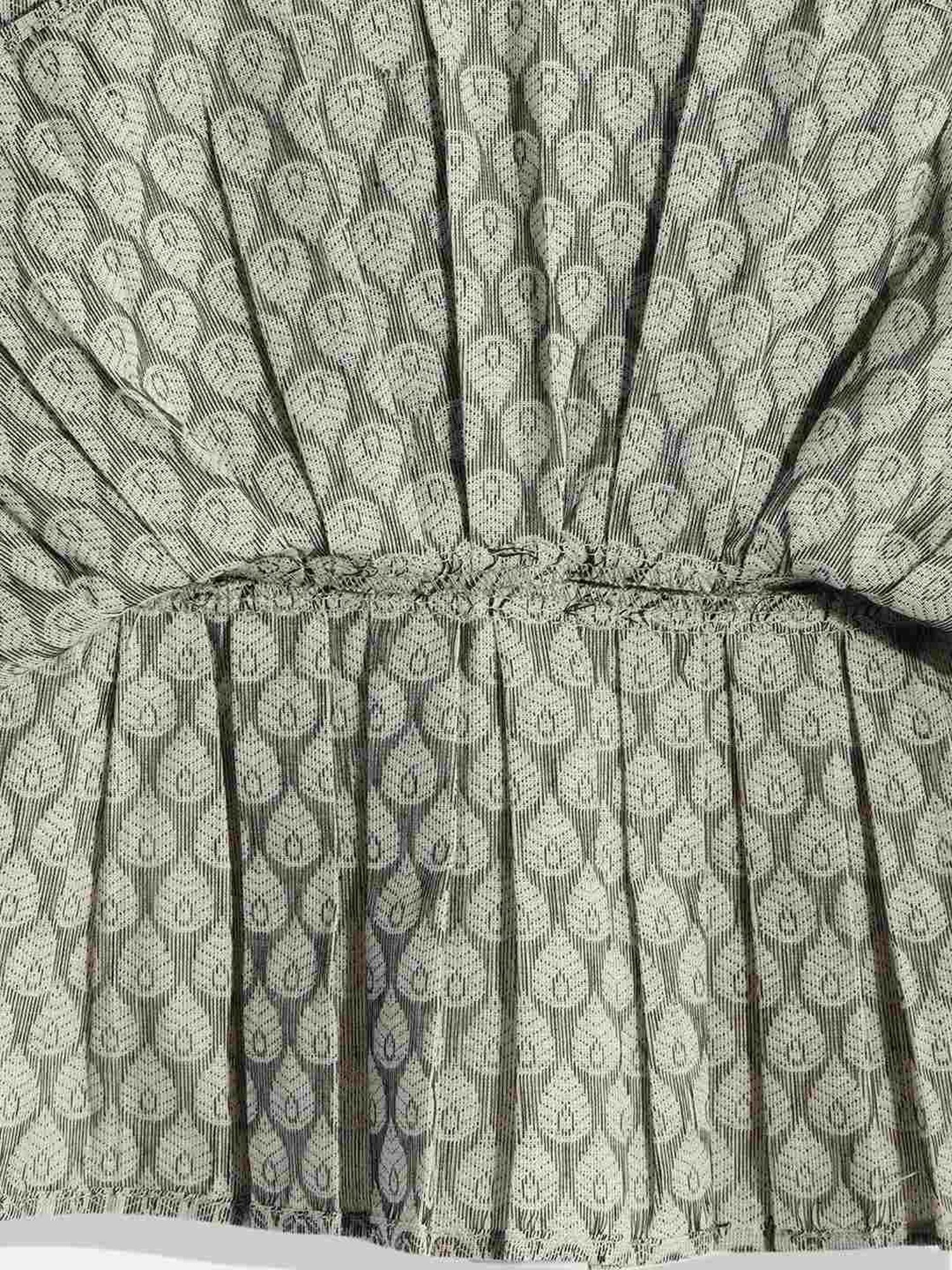 TWISHA Kids Grey & White Cotton Printed Top Set