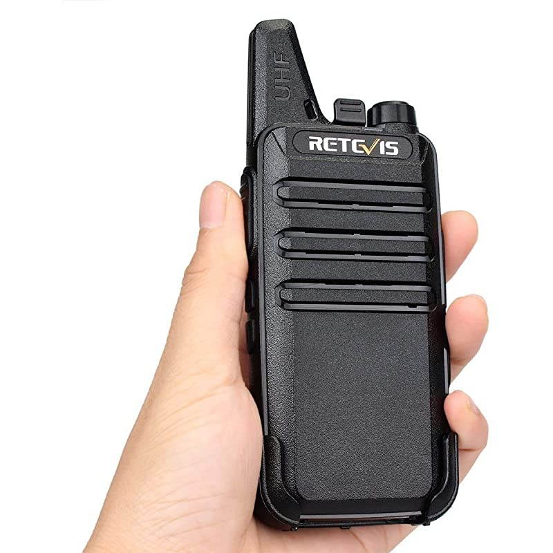 RT22 Two Way Radio Long Range RechargeablePortable 2 Way RadioHandsfree Walkie Talkie for Adults Commercial Cruises Hunting Hiking 4 Pack
