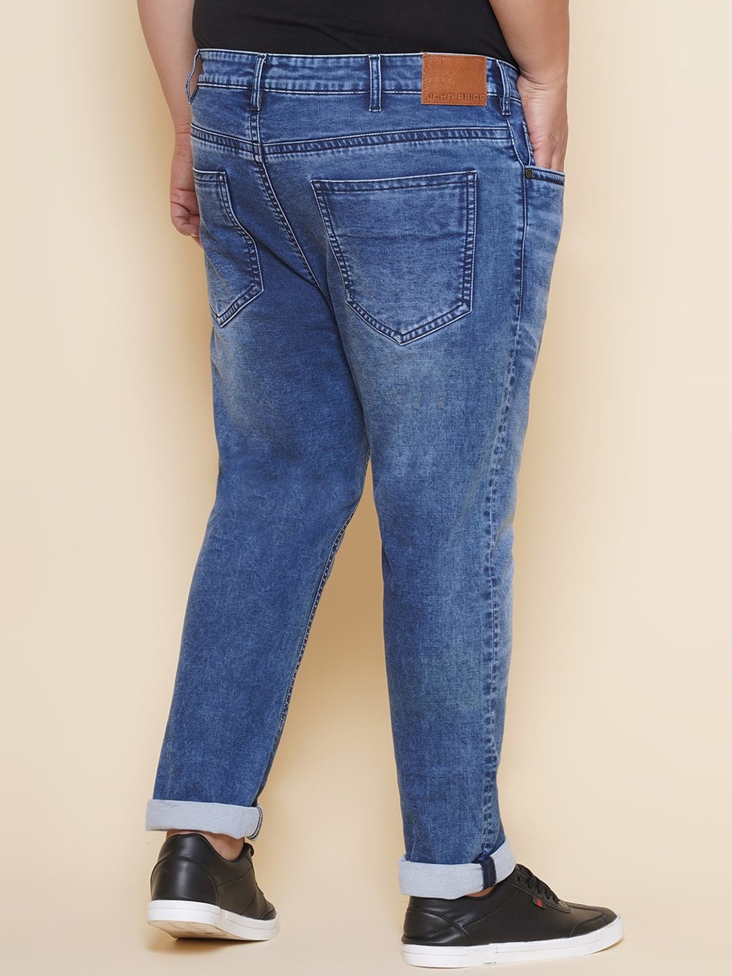 John Pride Blue Regular Fit Jeans