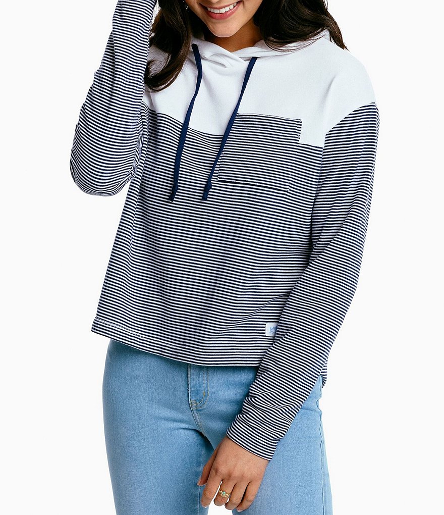 Splendid Knit Zip Up Drawstring Hoodie