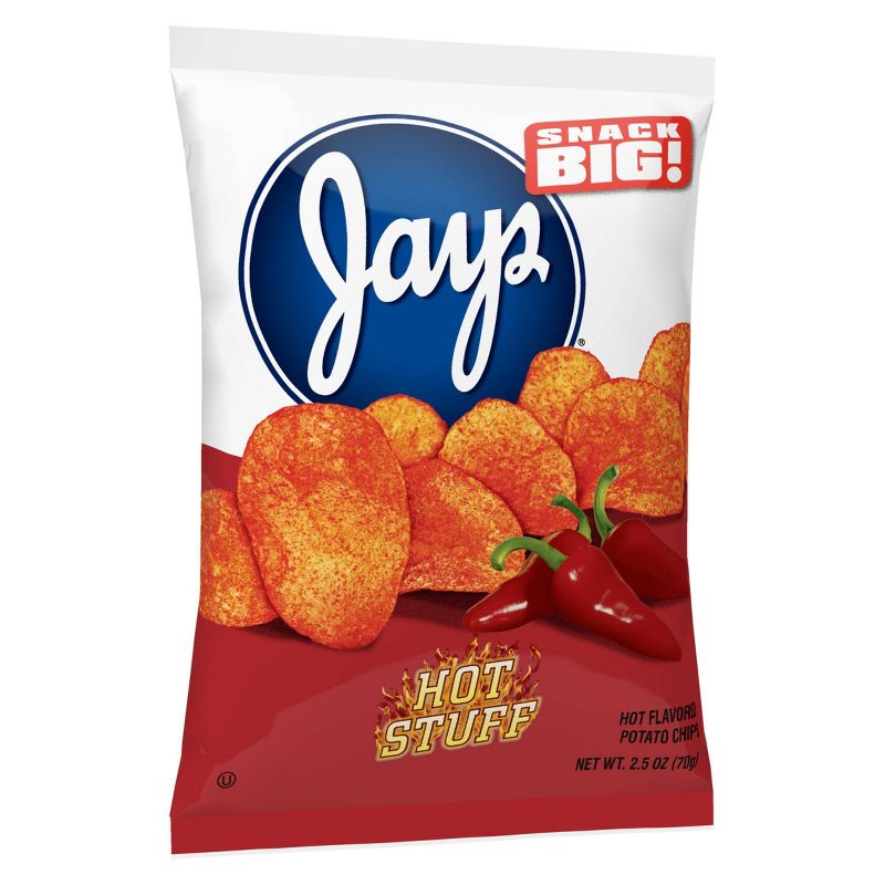 Jays Hot Flavored Potato Chips - 2.5oz
