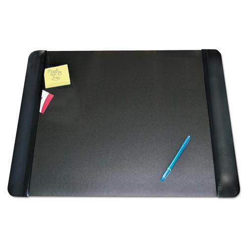 Artistic Executive Desk Pad with Leather-Like Side Panels 24 x 19 Black 413841