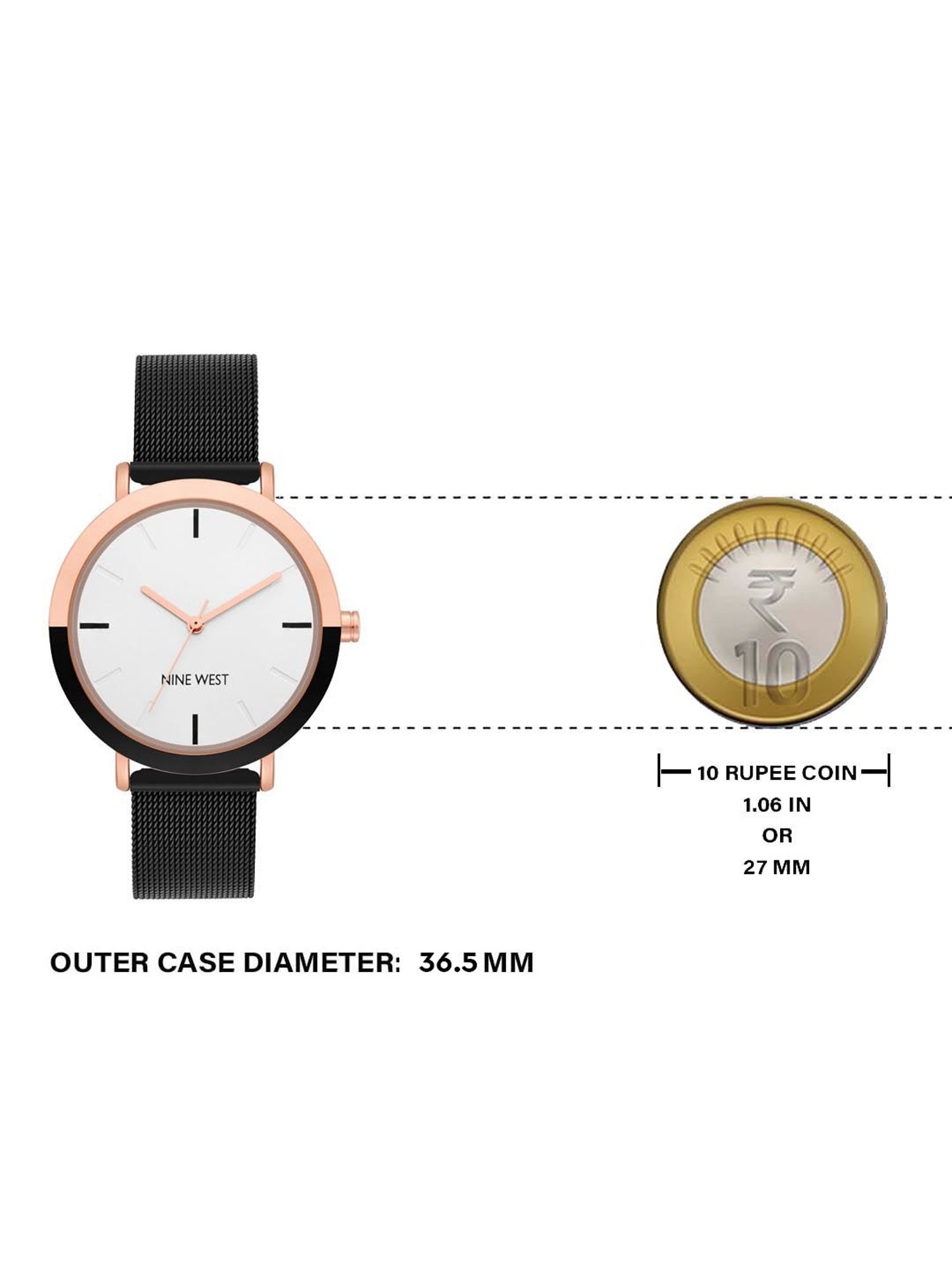 Nine West NW-2515RGBK Analog Watch for Women