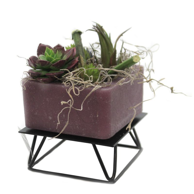 Habersham Candles 5.5" Blue Agave Wax Pottery No Burn Fragrance  -  Flameless Candles