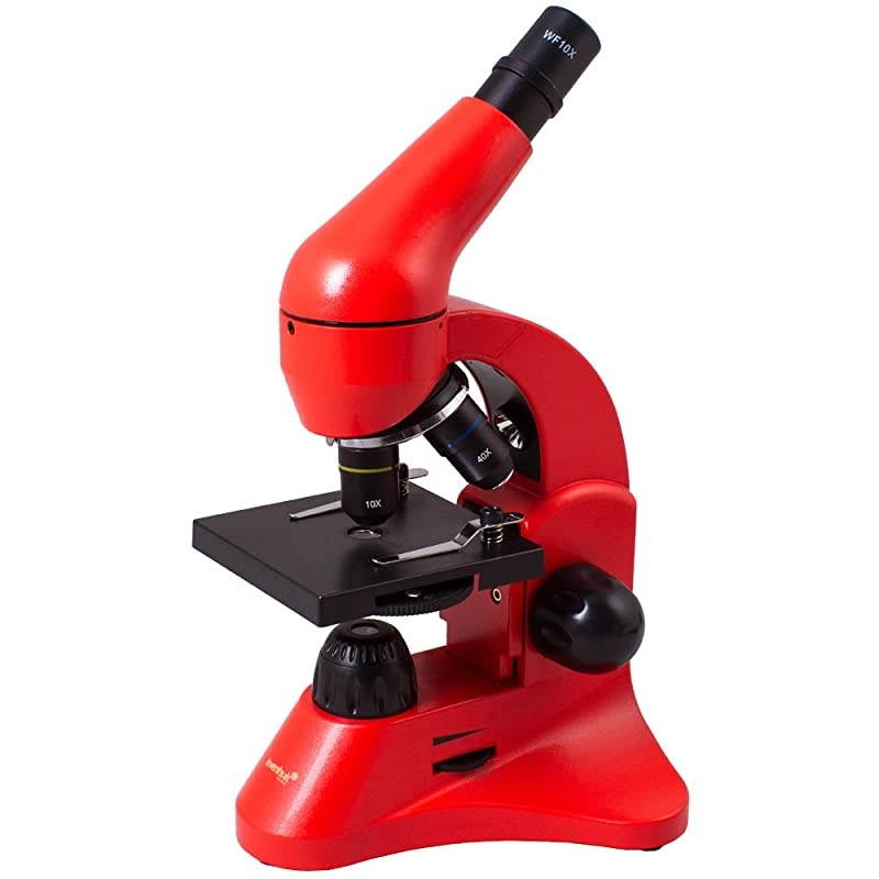 Rainbow 50L Orange Lightweight Student Microscope (40-800x) with Experiment Kit and Storage Case