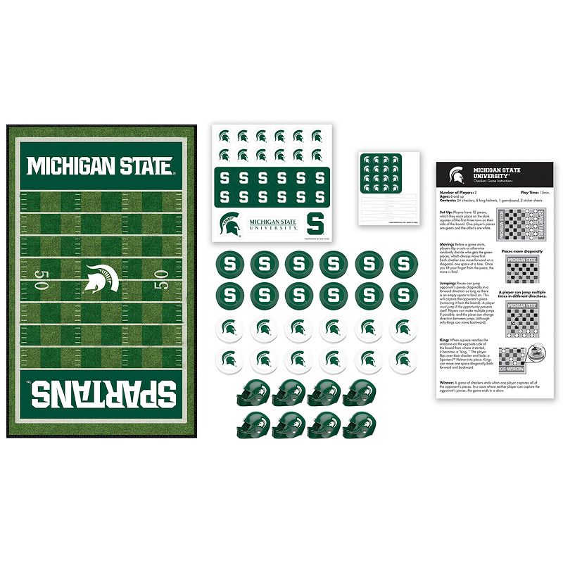 MasterPieces NCAA Michigan State Checkers Board Game