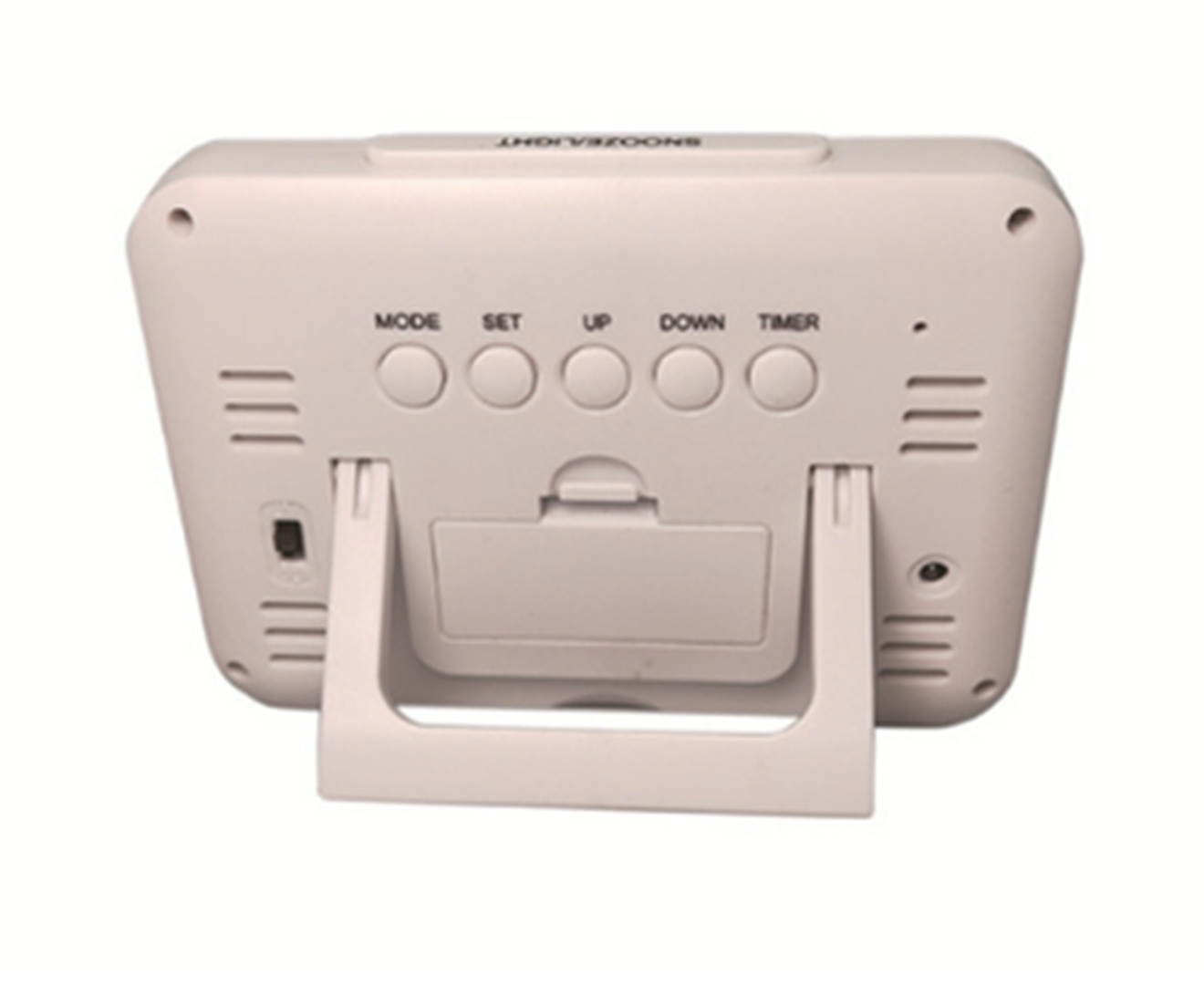 Select Mall 12-Inch Smart LCD Color Screen Clock Large Screen Electronic Clock Child Student Bedside Alarm Clock-Yellow