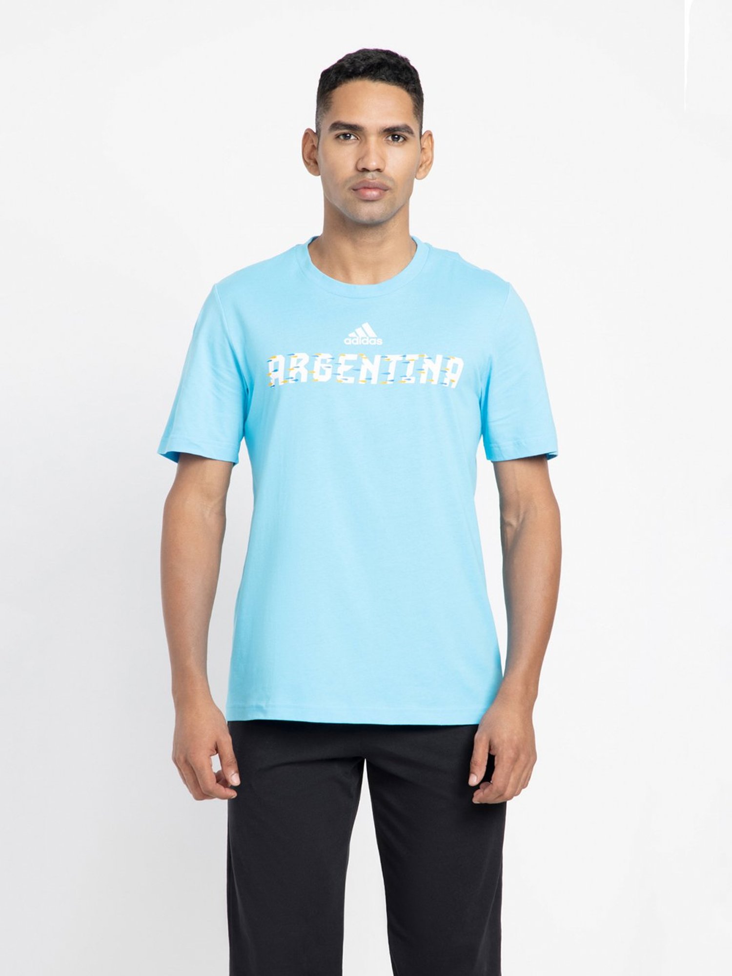 adidas Aqua Regular Fit Cotton ARGENTINA T-Shirt