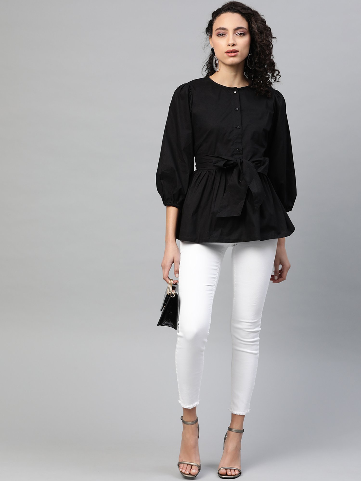 Melon by PlusS Black Regular fit Top
