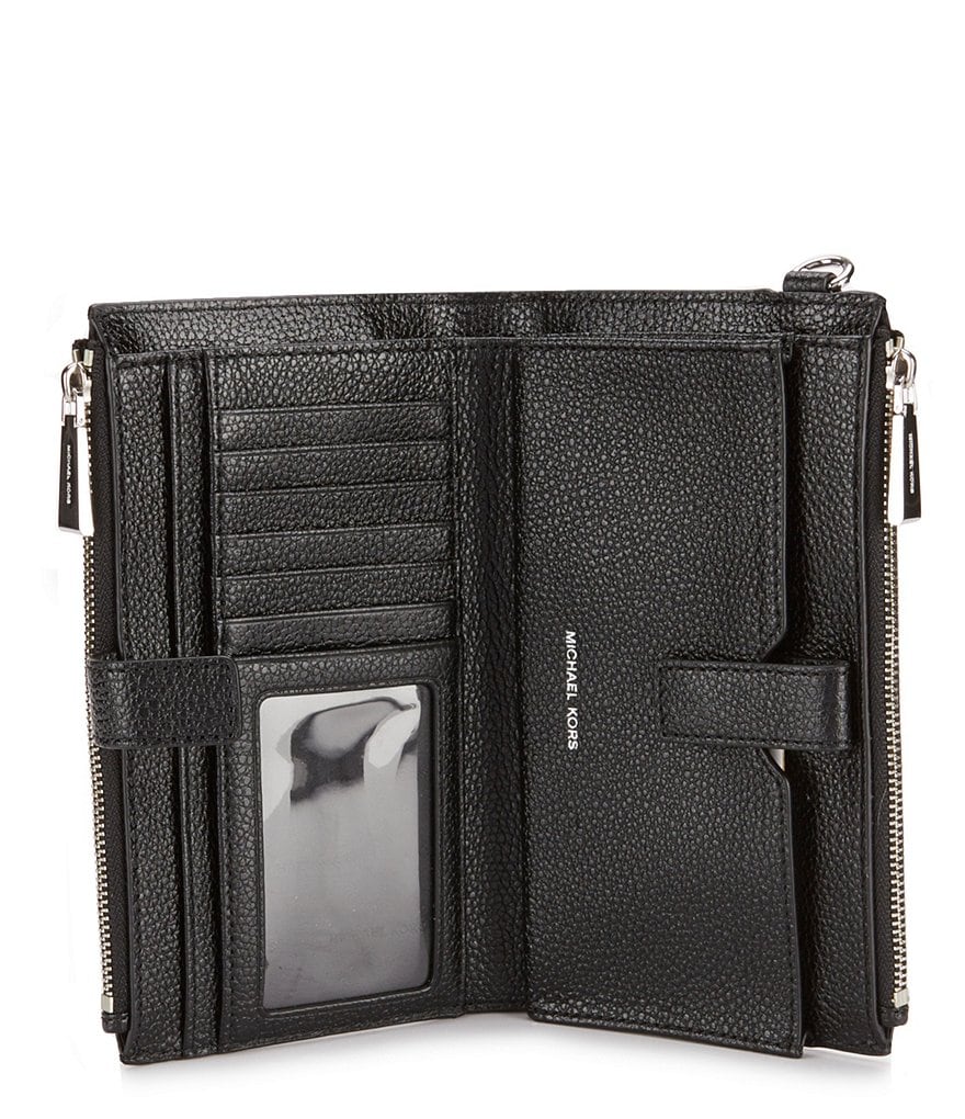 HOBO Link Leather Zip Wristlet