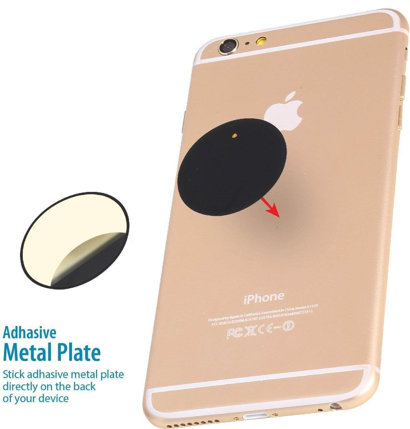 WizGear Universal Air Vent Magnetic Car Mount Holder for Cell Phones and Mini Tablets with Fast Swift-Snap Technology Magnetic Cell Phone Mount with Swivel Head